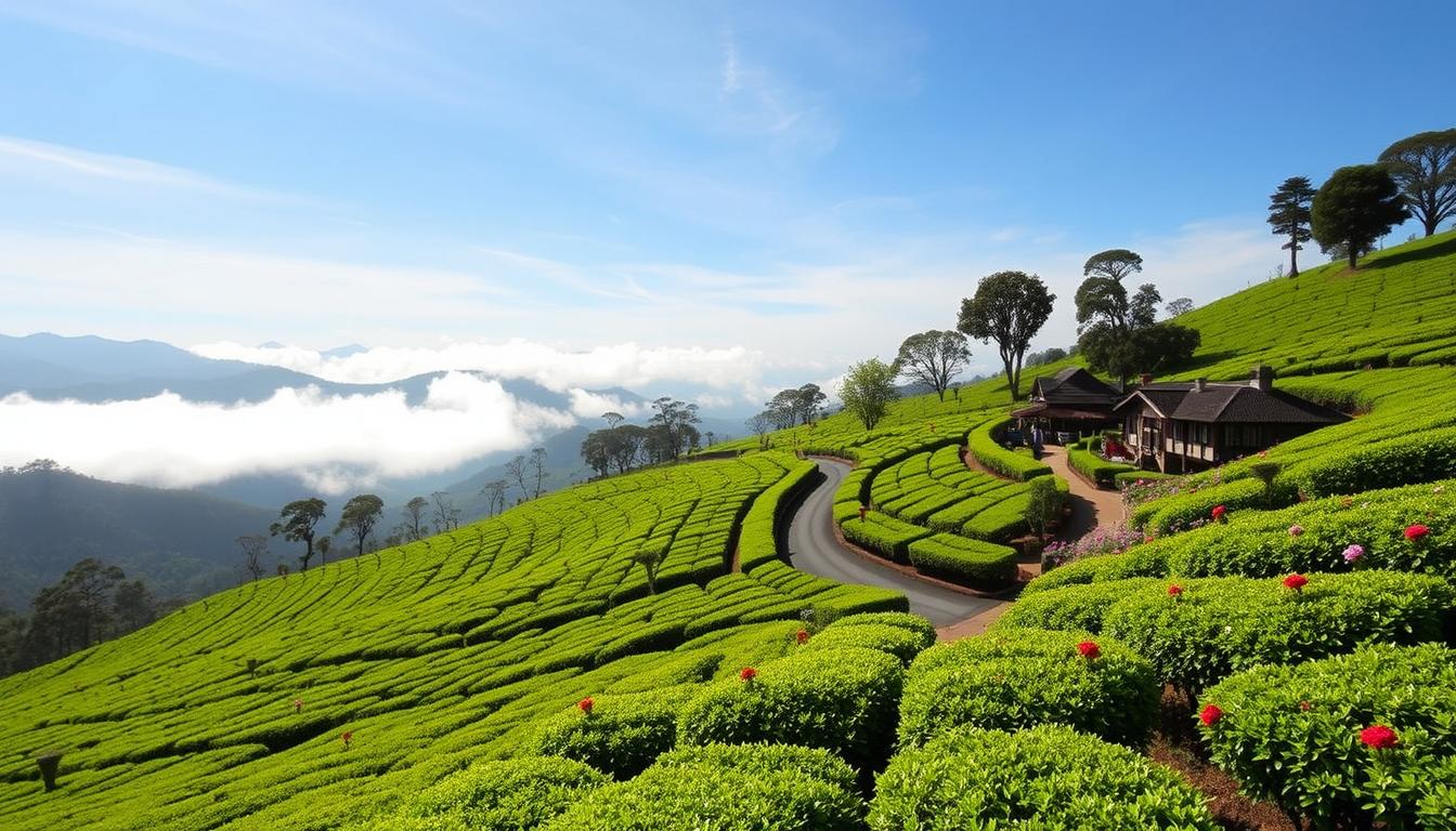 Nuwara Eliya — Cool mountain air and rolling tea estates.